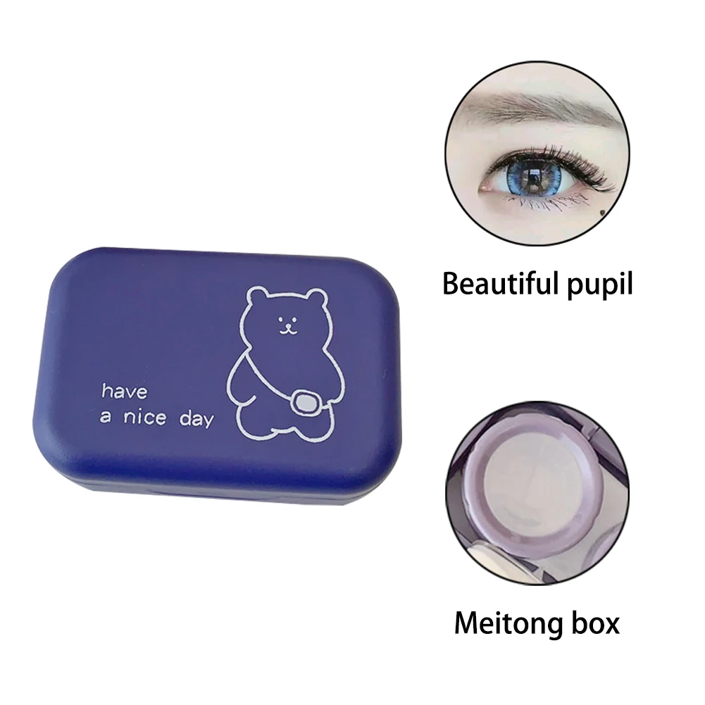 

Мини-чехол для контактных линз для мужчин и женщин, чехол с зеркалом, контейнер для контактных линз унисекс, милый дорожный набор, Стильная к...