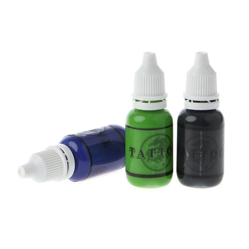 

F1FF 7 Colors Professional Micro Pigment Tattoo Ink Permanent Makeup Body Art Kit Set