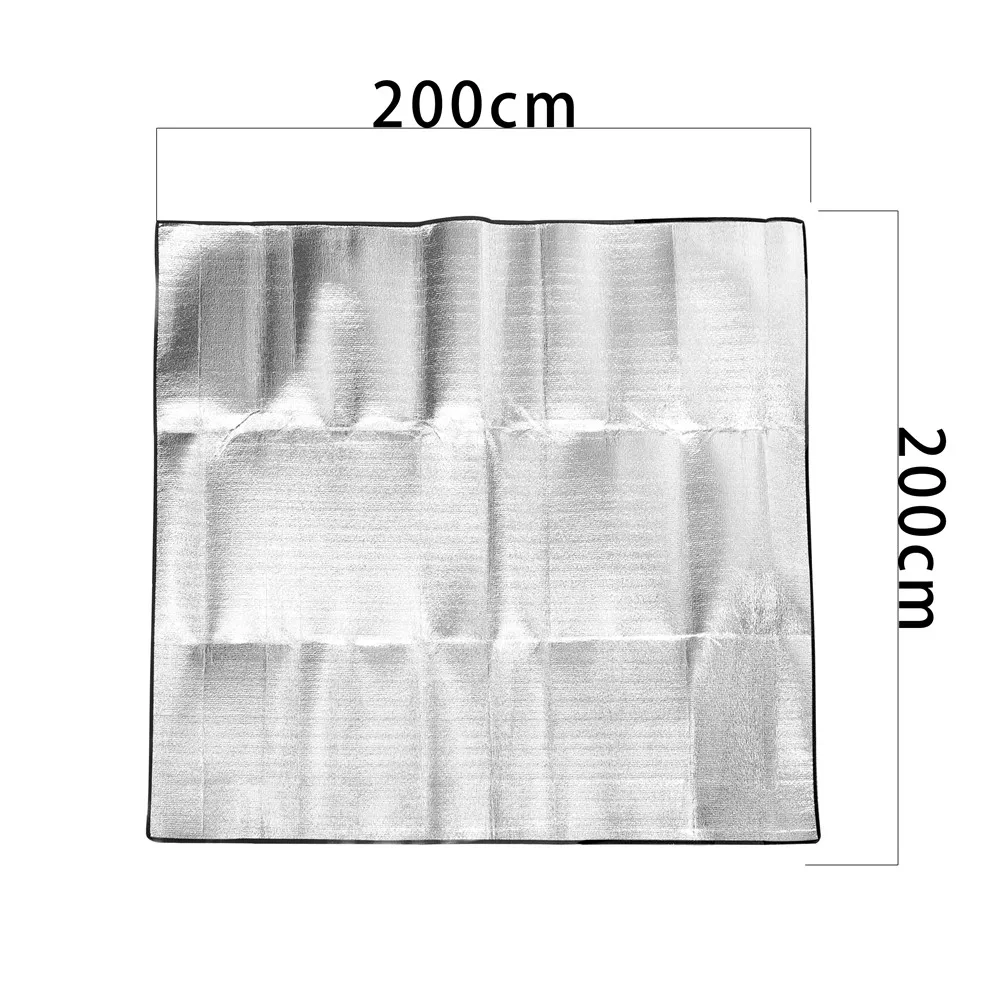 

Multiplayer Aluminum Film Moisture-proof Mat 2 * 2m Double-sided Picnic Mat Tent Moisture-proof Mat Sleeping Mat With Outer Bag