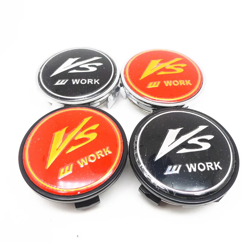 

1Pc 62mm For VS W WORK Wheel Hub Center Cap Car Styling Emblem Badge For REIZ CROWN Highlander COROLLA Accessories