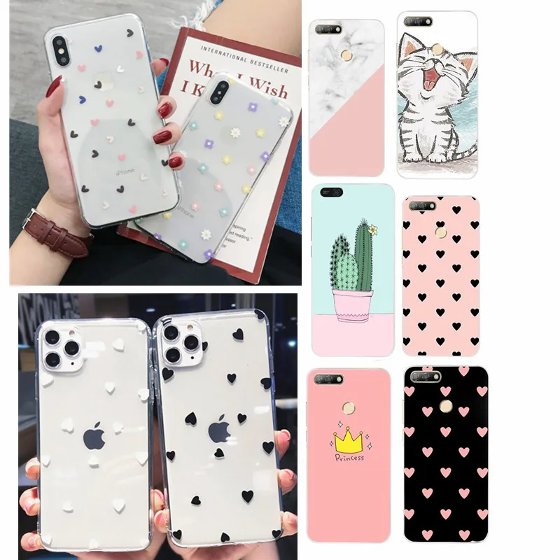 Soft TPU Silicone case For Huawei Honor 7A Case 5.45&quot Pro Phone on Mate 20 Lite P10 P20 Cover Coque |