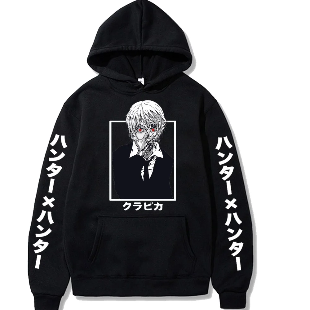 

Мужские толстовки Hunter X Hunter Kurapika с аниме принтом, Модный повседневный пуловер с капюшоном в стиле Харадзюку