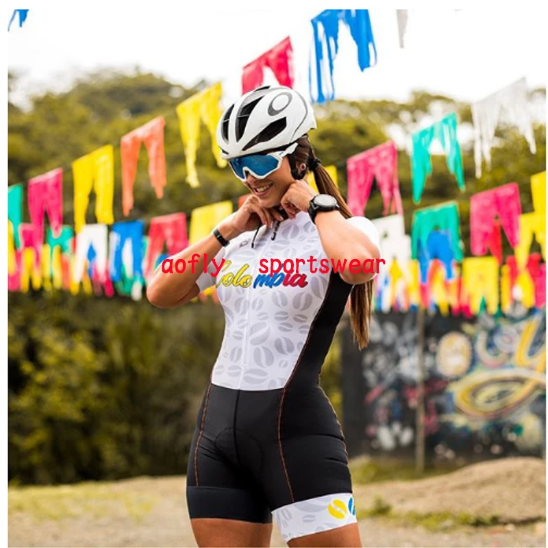 Женский профессиональный костюм для велоспорта триатлона с коротким рукавом