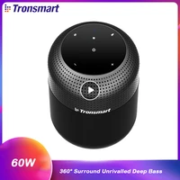 tronsmart element t6 max 60w wireless waterproof bluetooth speaker with 360 stereo sound deep bass ipx5 nfc home theater column