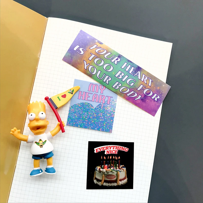 SIXONE INS простой милый стиль ежемесячное планирование еженедельное горизонтальная