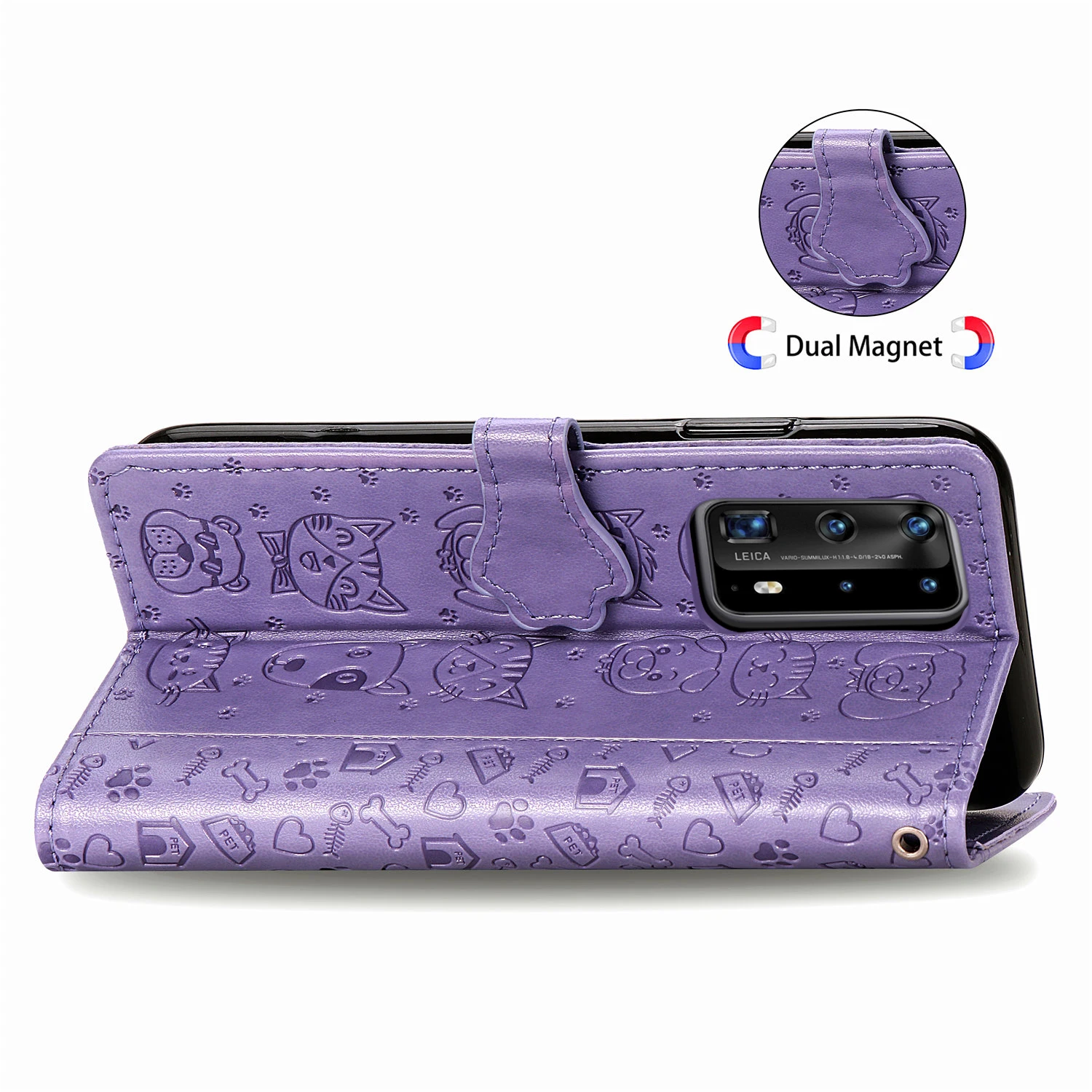 Кожаный чехол-кошелек с откидной крышкой для Huawei P40 P30 Mate 30 Pro Nova 7 7A Y9 Prime Honor 20 Lite