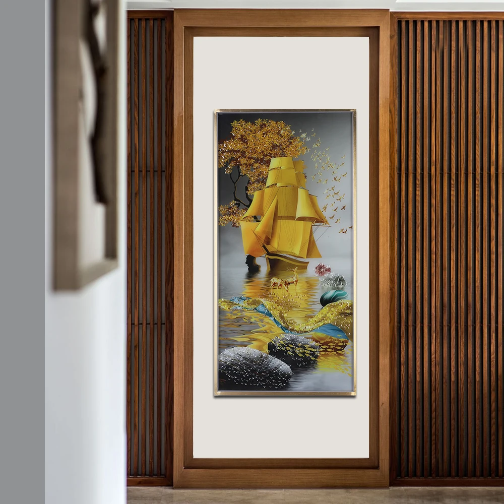 AOSONG Настенные светильники лодка рисунок современный светодиодный бра