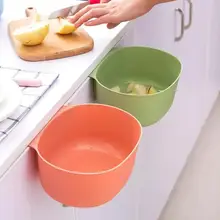 Кухонная пластиковая дверь шкафа подвесная корзина для мусора мусорное ведро корзина для мусора полка кухонный Органайзер принадлежности аксессуары#065