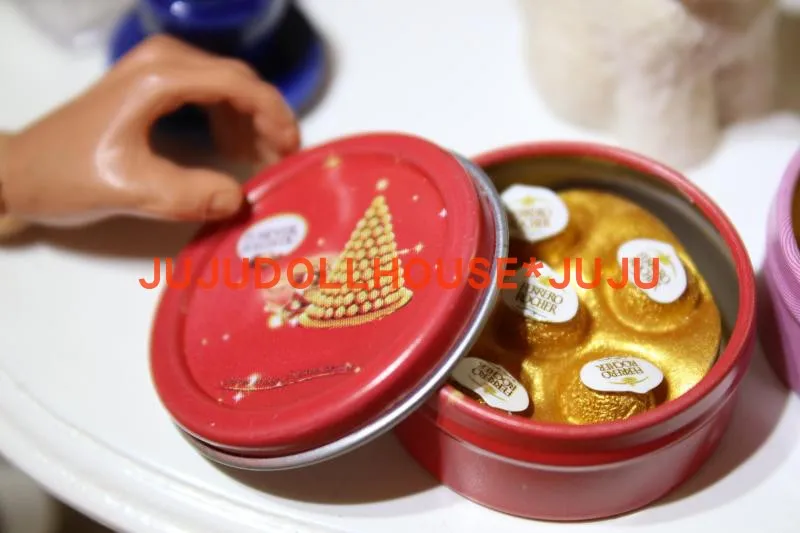 1 Набор кукольный домик Миниатюрный еда шоколад с коробкой ролевые игры Blyth BJD