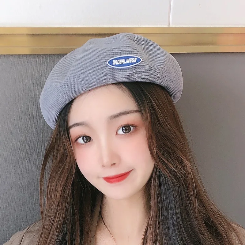 

Simple Wild Beret Spring and Summer Thin Section Breathable Outing Casual Hat Female British Ins Wind Trend Painter Cap