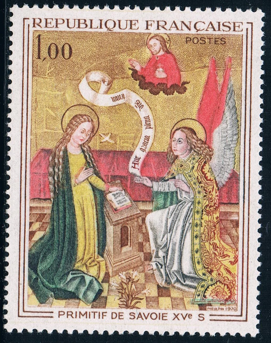 FR3031 Французский штамп 1970 художественная серия Sava картина &quotМладенческая