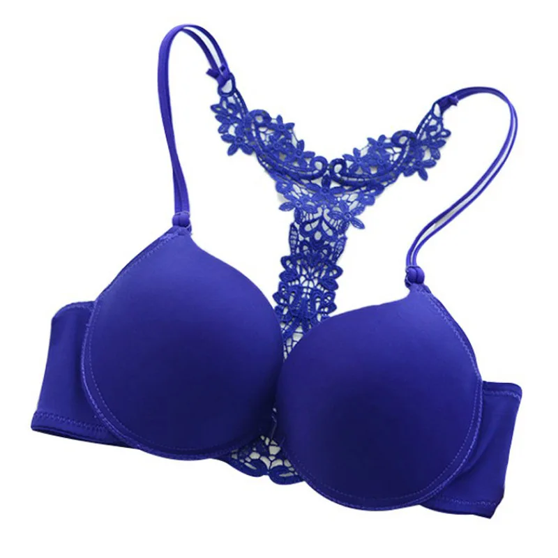 Привлекательный бюстгальтер Laides' с застежкой спереди и пуш-ап кружевное