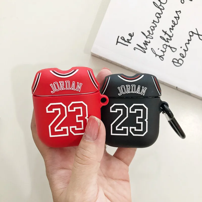 

Мягкий силиконовый чехол для наушников 23 Jordan для Apple AirPods 1 2 pro, защитный чехол для беспроводной Bluetooth-гарнитуры