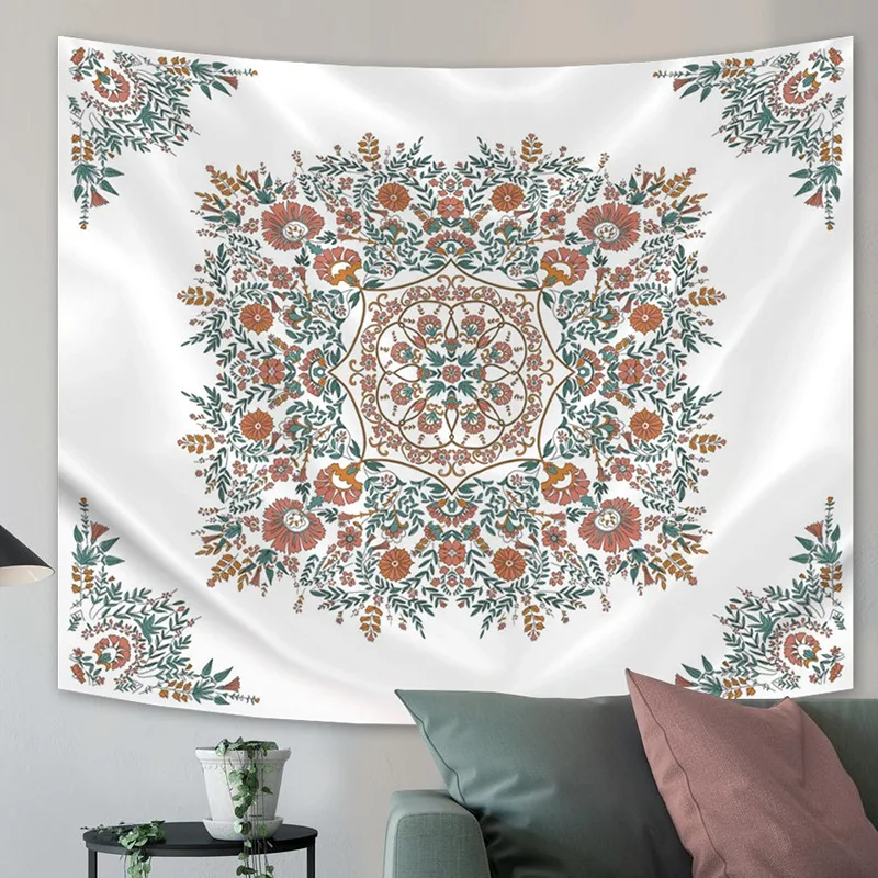 

Garden supplies for home pets Garden supplies for home retro printed valance fashion tapestry multifunctional home decoration