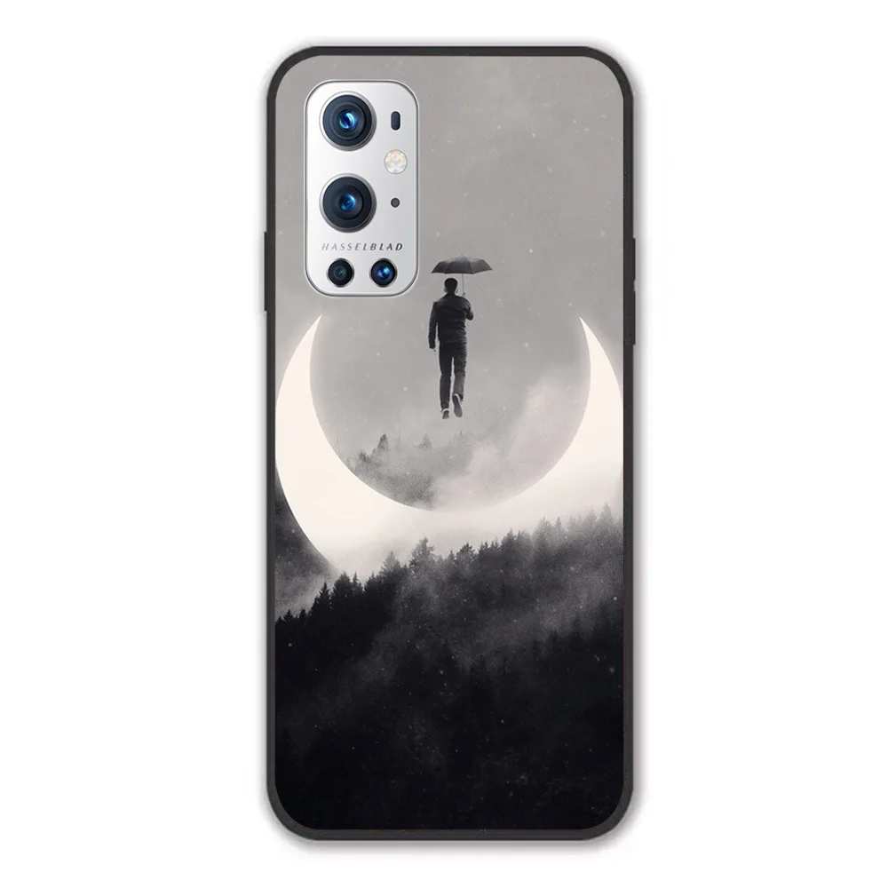 

For OnePlus Chasing the Light Soft TPU Border OnePlus 7 7T 7Pro 8 8T 8Pro 9 9Pro Case