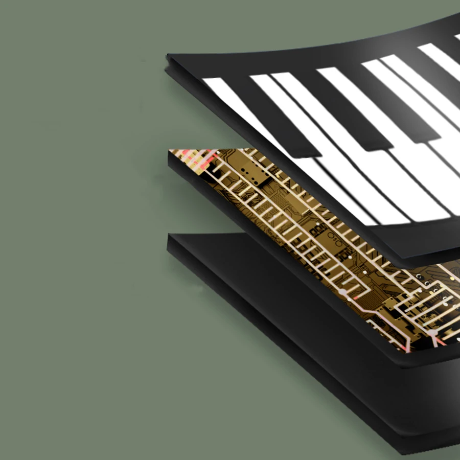 Electronic Hand rolled Piano 88 Keyboard Thickened Portable Folding Beginner Piano Professional Synthetiseur Musical Instrument