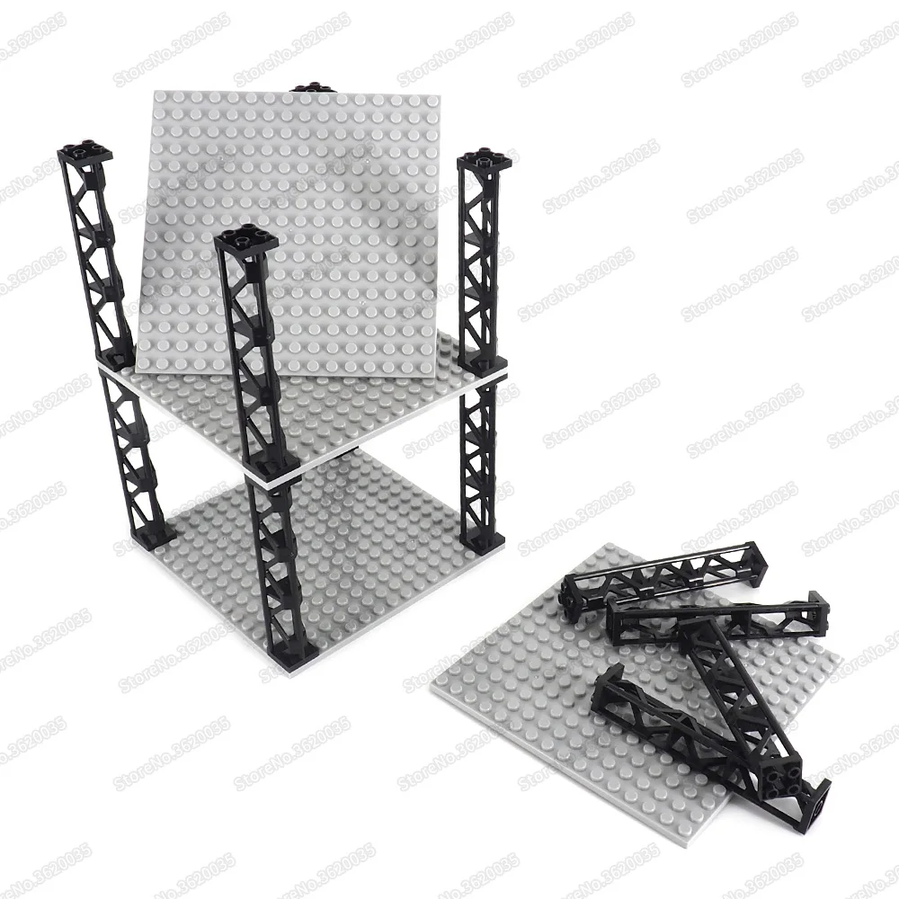 Полка-конструктор нижняя пластина 16x16 точек сборка Moc военные фигурки модель для