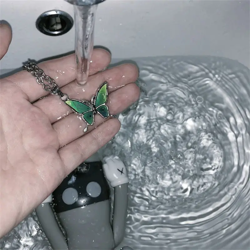 1 шт. ожерелье-бабочка с изменением цвета и температурой волшебное цветовое