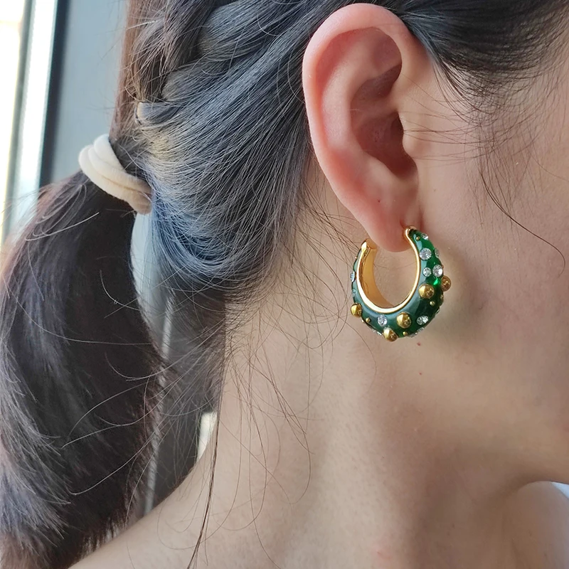 

Оптовая продажа, высококачественные модные серьги из циркония с геометрическим крючком Celin