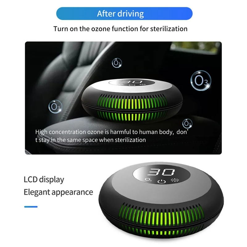 Car Ionizer Air Purifier Freshener PM2.5 Dust Smoke Cleaner for Home/Car/Office/Taxi |