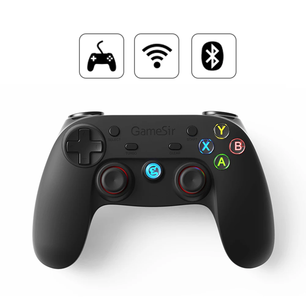 2 4G контроллер геймпад Android беспроводной джойпад с OTG конвертером для PS3/смартфона