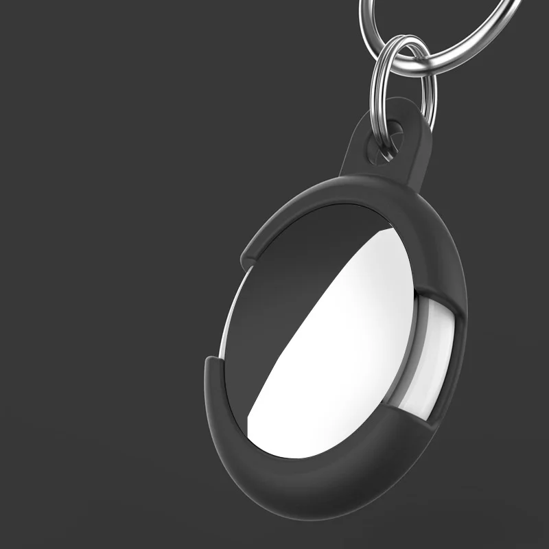 anti fall liquid tpu protector cover keychain for airtags shockproof anti scratch protective case key holder for airtags case free global shipping