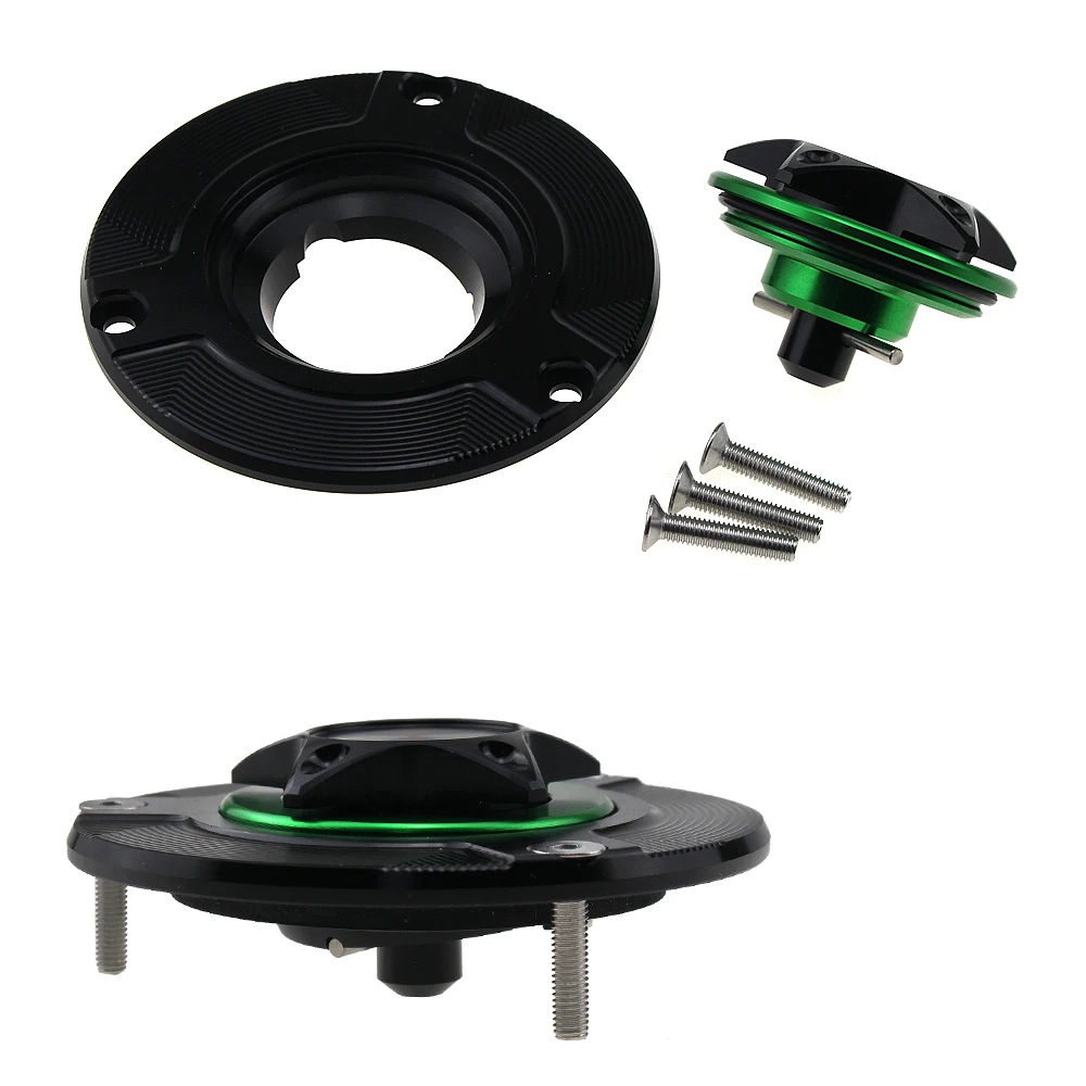 Motorcycle Fuel Gas Cap Petrol Tank Cover CNC Quick Release for KAWASAKI Z 250 Z250 2013-2017 | Автомобили и мотоциклы