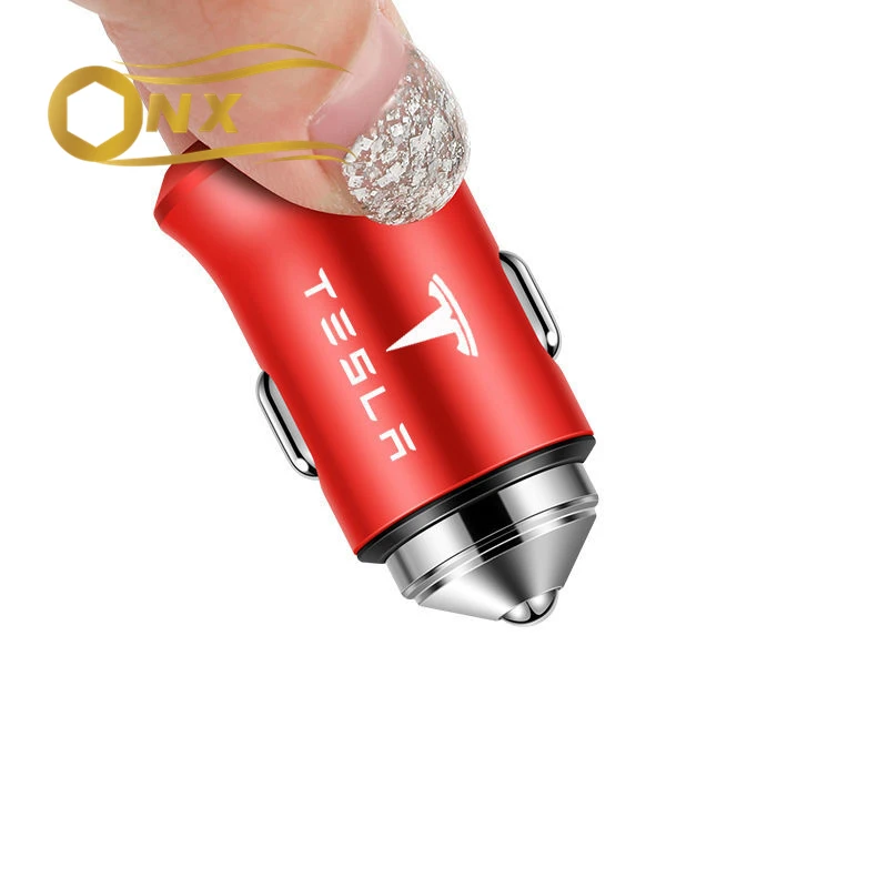 

Автомобильное зарядное устройство с двумя usb-портами для прикуривателя tesla model 3 X Y S