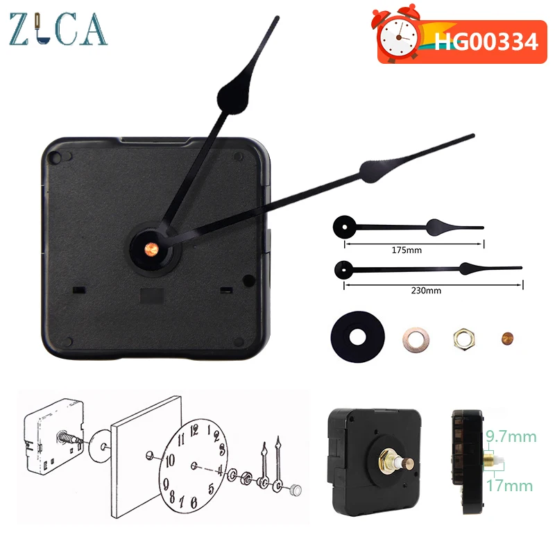 

High Torque 1 Set Classic Quartz Clock Movement Kit Large DIY Wall Clock Parts Accessories Replacement Large Hour Minute Hands