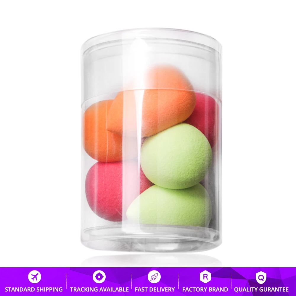 Уникальные цвета 6 шт. мини спонж для макияжа красота капля основа жидкая пудра