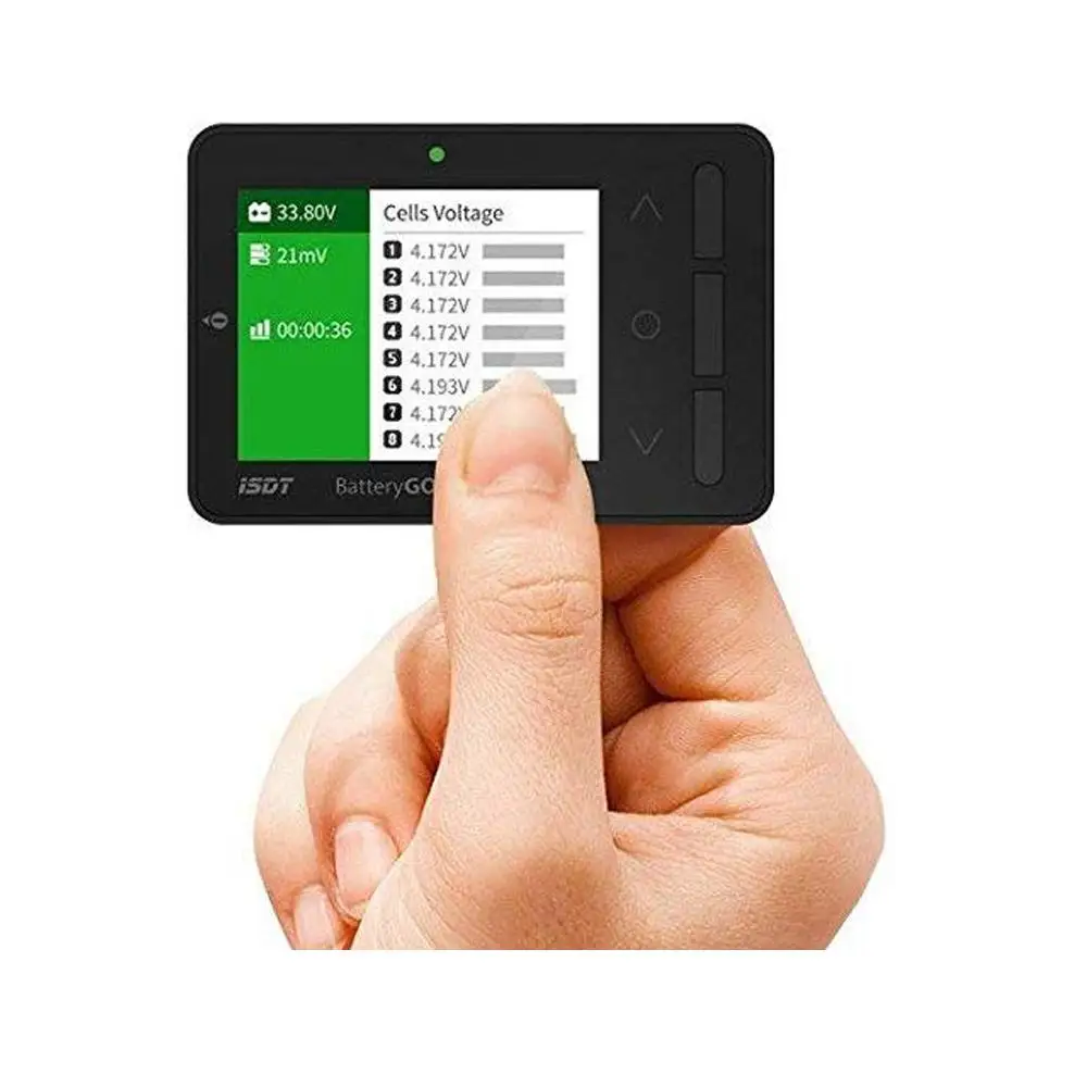 Индикатор заряда батареи ISDT BattGo цифровой индикатор емкости с ЖК-дисплеем тестер