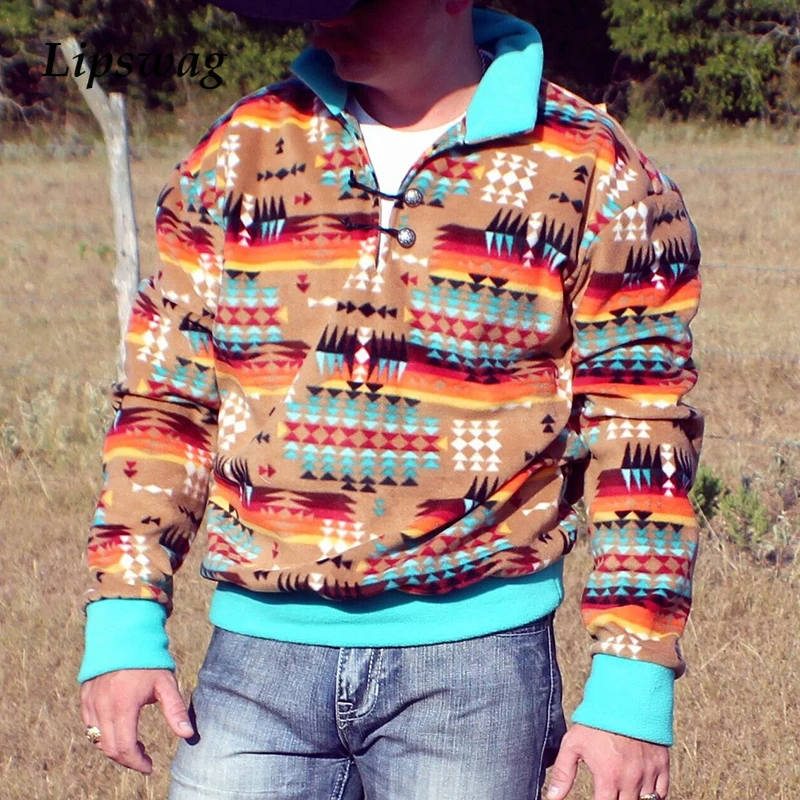 2020 в винтажном стиле Сезон осень принт Толстовка для мужчин свободного кроя с