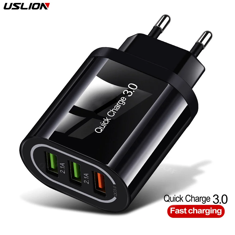 Зарядное устройство USLION с 3 0 USB для смартфонов|Зарядные устройства телефонов| |