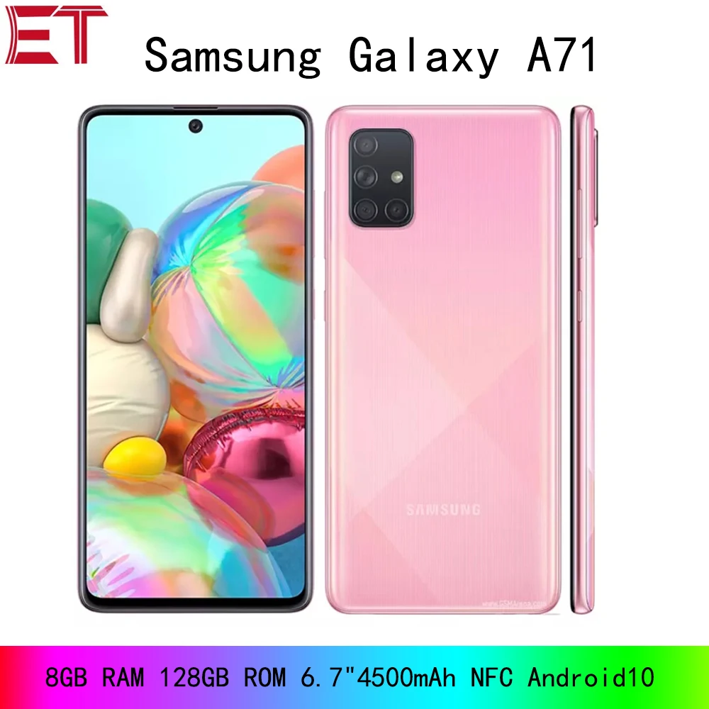 Фирменная Новинка Samsung Galaxy A71 A715F/DS LTE мобильный телефон 8 Гб оперативной памяти 128