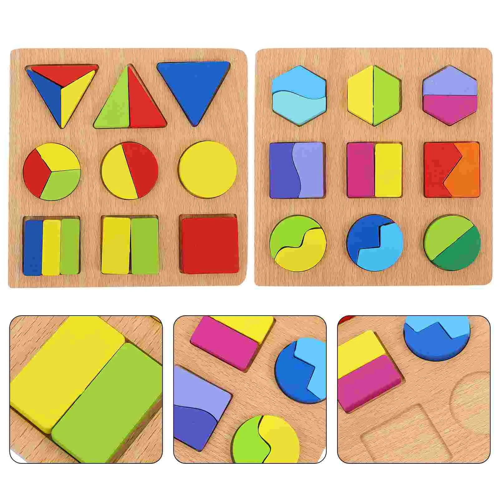 

2 шт., Деревянные Детские пазлы