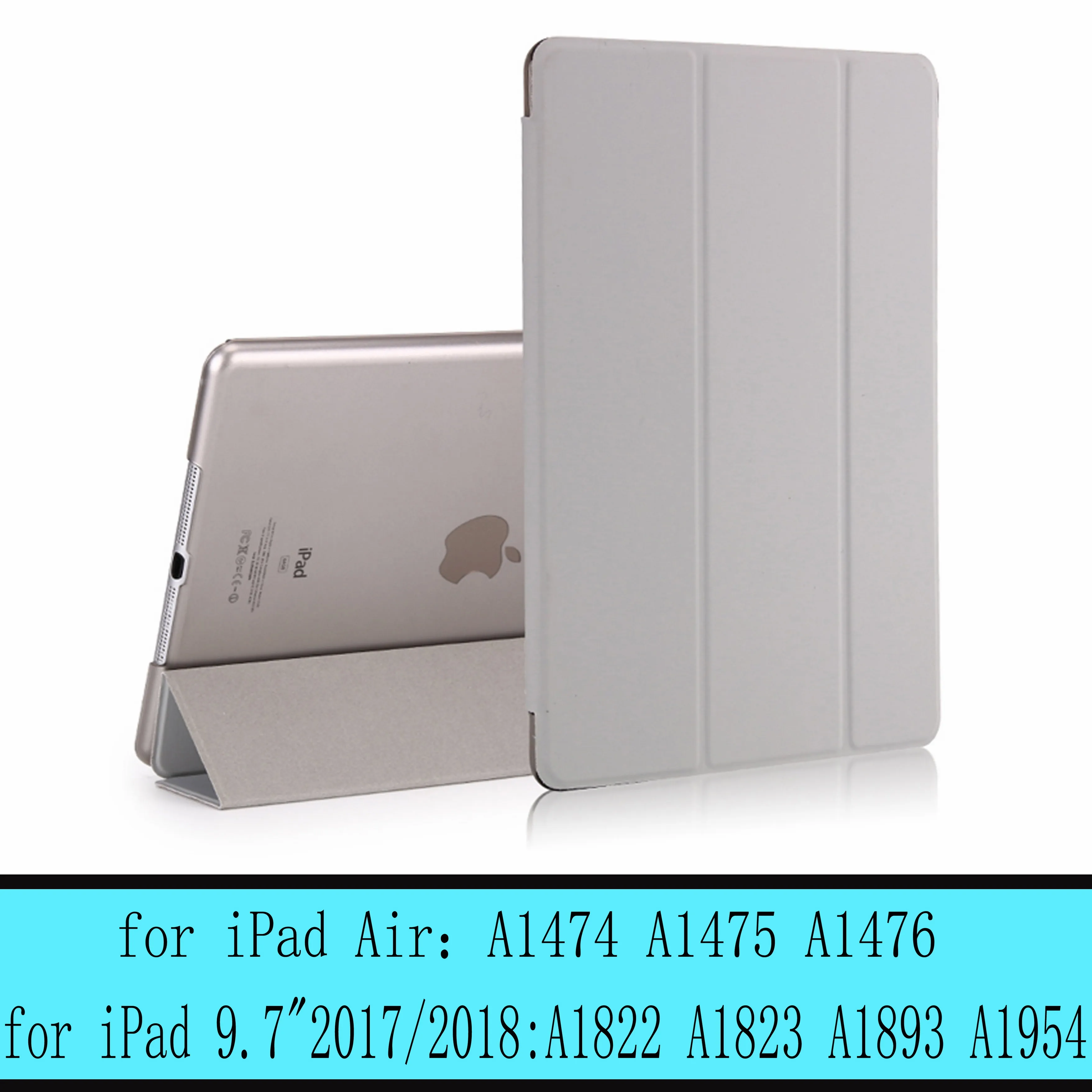 Чехол для iPad 9,7 6th Air 3 2 1 для iPad Pro 10,5 Pro 9,7 дюймов Smart sleep wake cover, для 9,7 дюймов прозрачный чехол - Цвет: gray-L-New9.7 Air