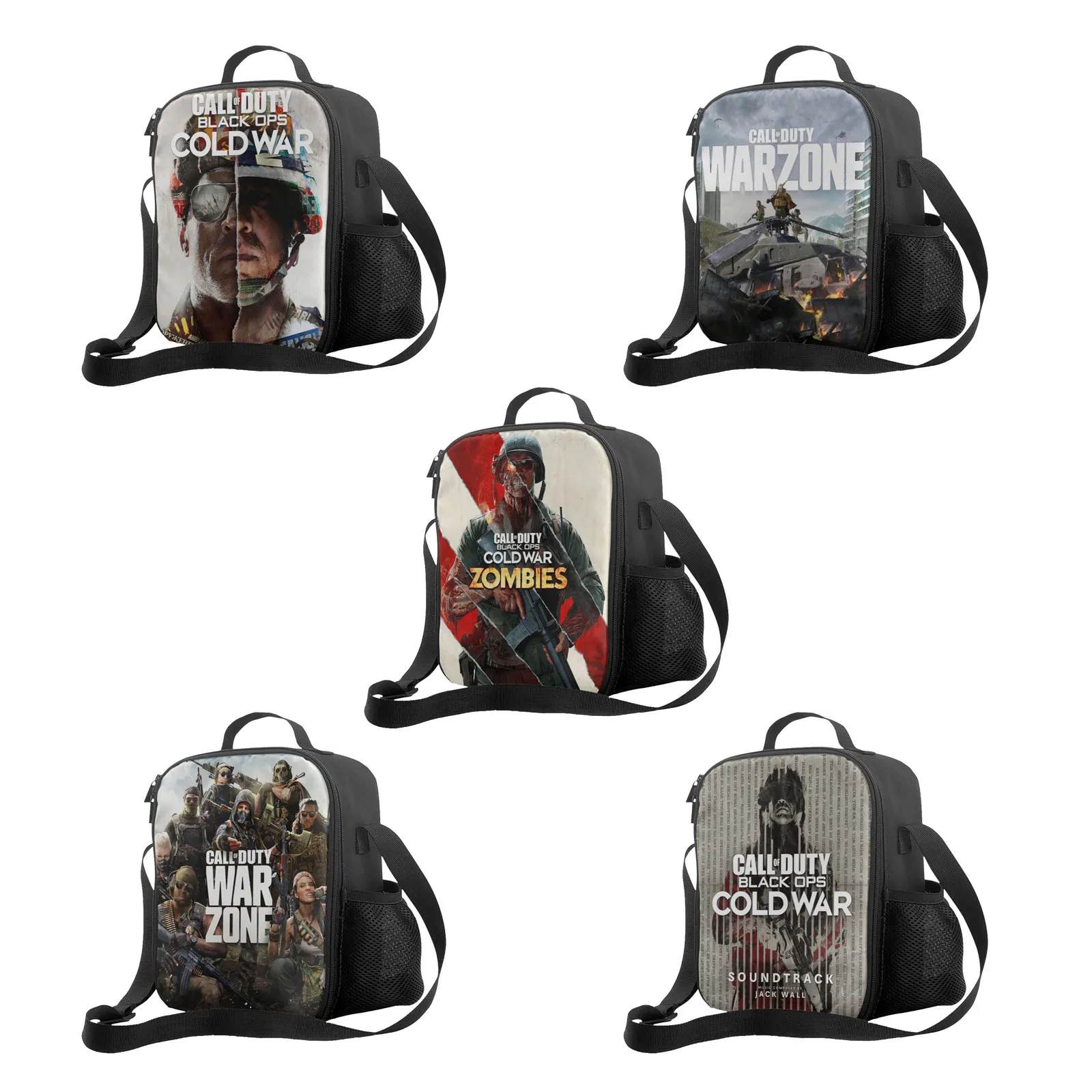 

Сумка для ланча Call Of Duty, сумка-тоут, Ланч-бокс, Термоизолированный Ланч-бокс с регулируемым плечевым ремнем