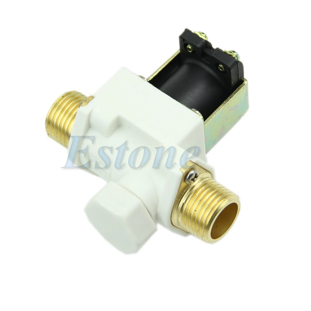 12V N/C Новый DC 0-0.8MPa 1/2 \ "Электрический электромагнитный клапан для воды воздуха |