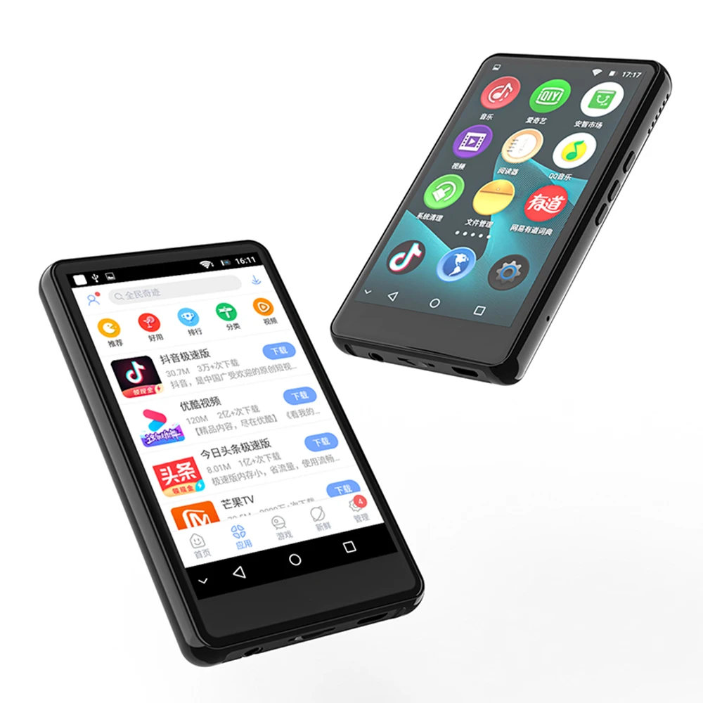 RUIZU H6 Android WiFi MP3-плеер с Bluetooth 5 0 4-дюймовым сенсорным экраном 8 ГБ/16 Гб музыкальный