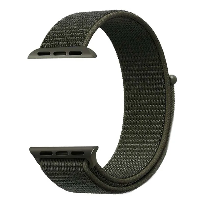 Cargo Khaki Для мужчин и женщин 38 мм 42 мм 40 мм 44 мм ремешок для apple watch серии 1 2 3 4 тканый нейлоновый ремешок для iWatch 4 цветной узор браслет - Цвет ремешка: Cargo Khaki