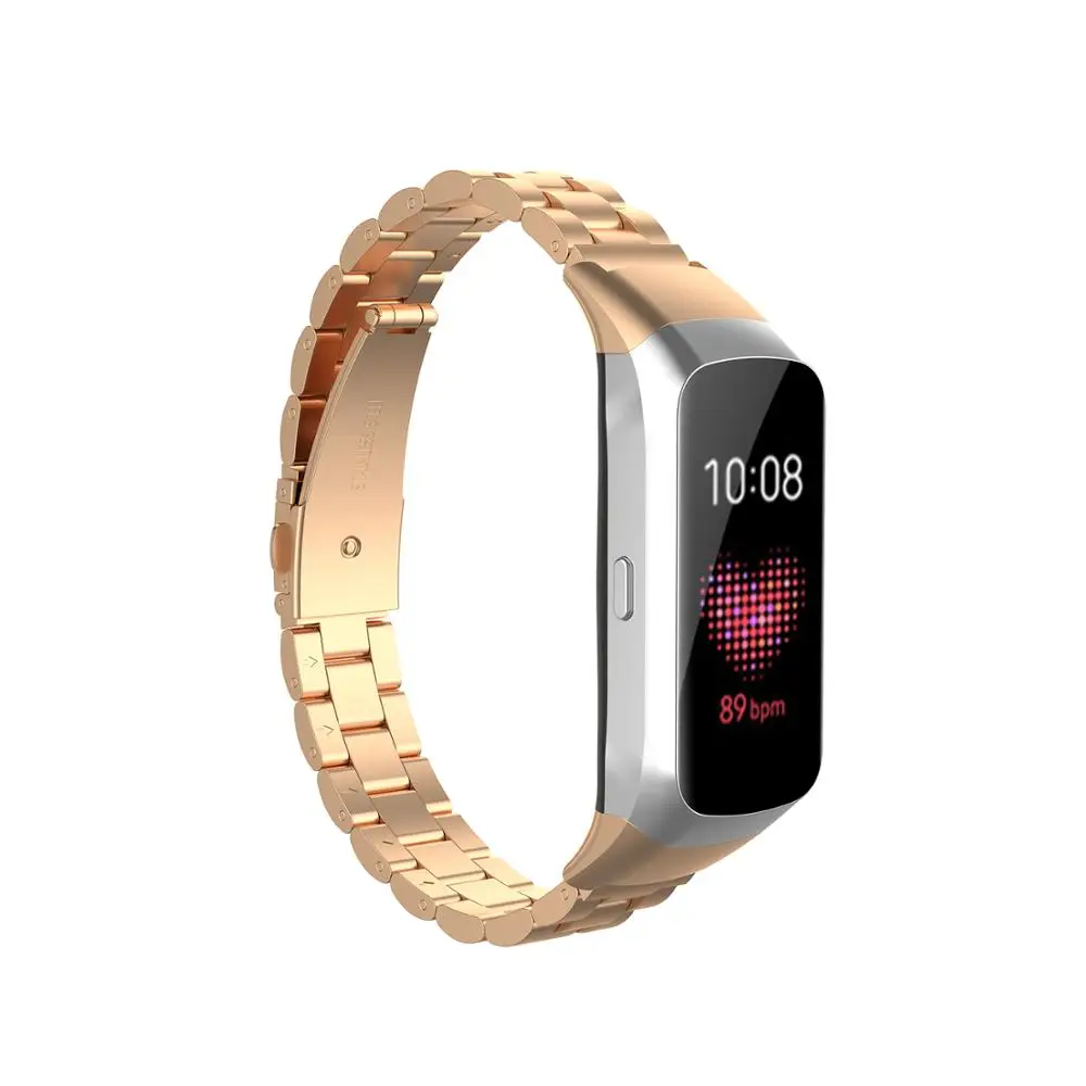 as shown Металлический браслет для часов Ремешок для samsung Galaxy Fit SM-R370 - Цвет: as shown
