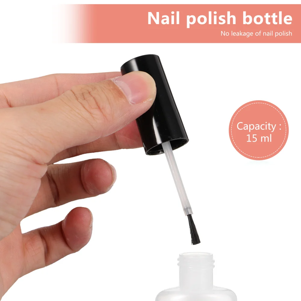 

10pcs 15ML Empty Nail Polish Bottles Multipurpose Nail Polish Sub Bottles