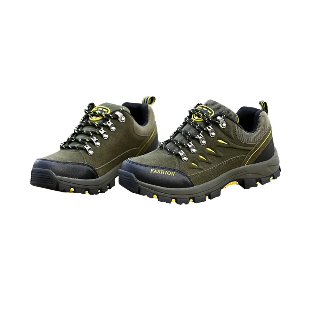 TH61252-37 Outdoor Lace-up Hiking Boots Sport Men's Shoes For Camping Climbing Mountain Anti-slip Breathable Shoes