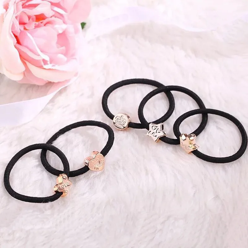

USHINE 10pcs Elastic Hair Bands Ponytail Holder Heads Rope Ties Headwear Hair Styling dancing Accessories Scrunchie Kids