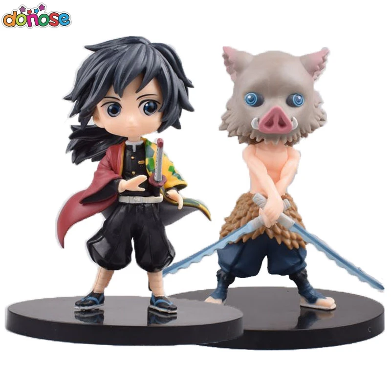 15 см Q posket Demon Slayer Kimetsu no Yaiba мультяшная модель Hashibira Inosuke аниме Tomioka Giyuu Кукла