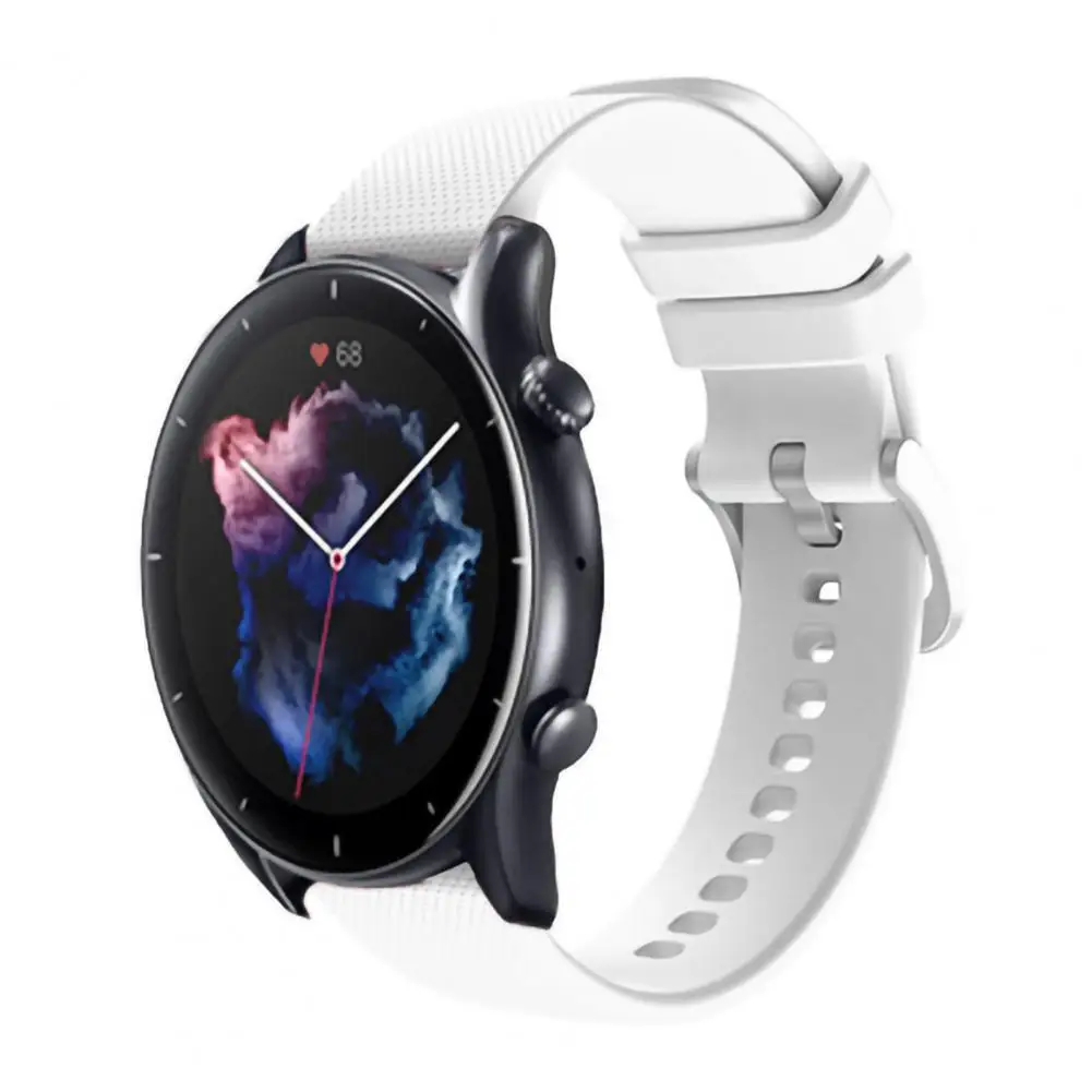 

Simple Watchband Flexible Textured Watch Band 22mm Smart Wristband Watch Belt