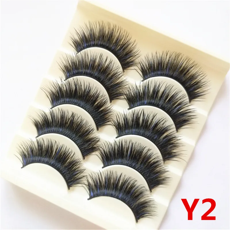 5 пар норковых ресниц натуральные/толстые 3D Искусственные ресницы натуральные