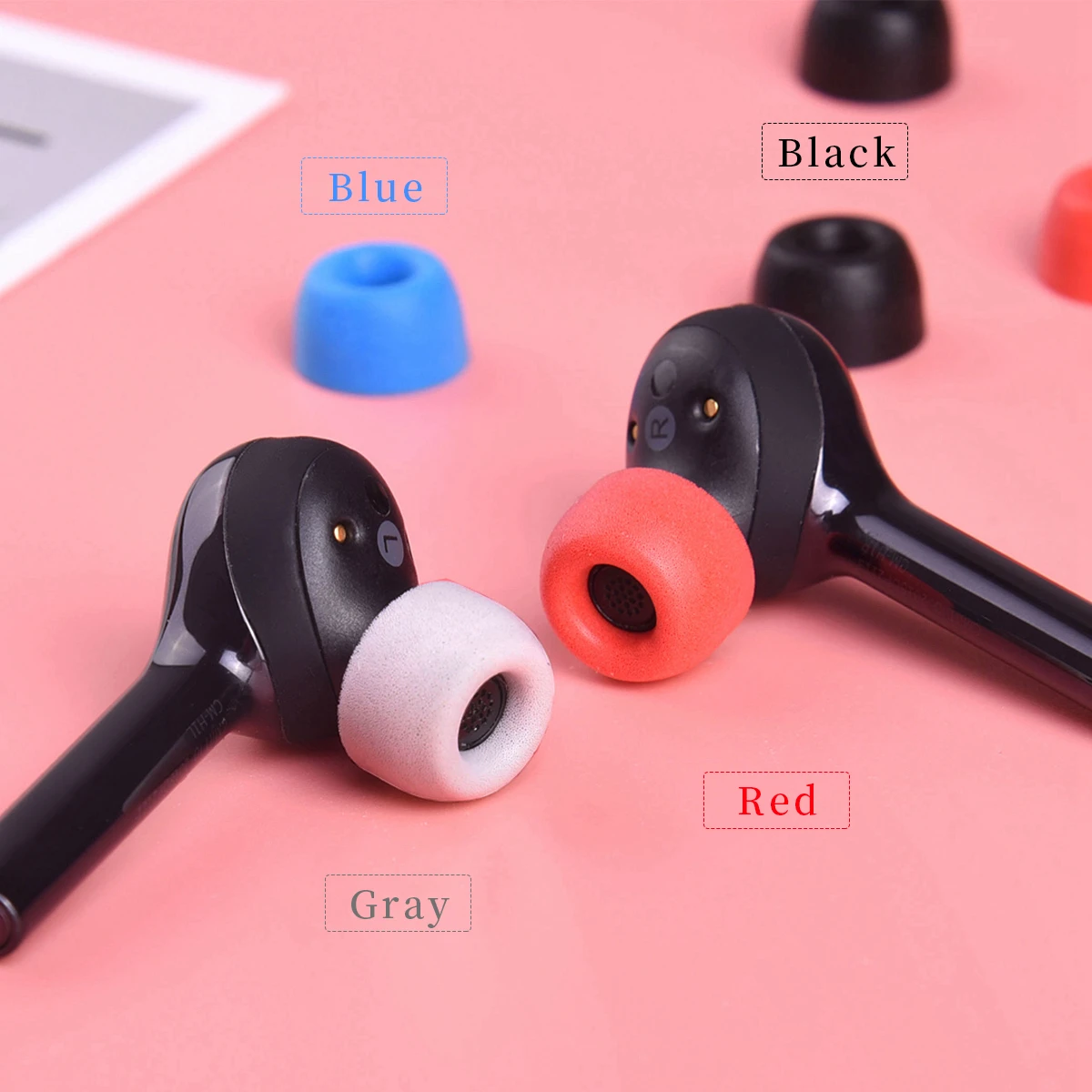 

6Pcs Memory Form Ear Tips for QCY T13 Earbuds Tips for HUAWEI FlyPods3 Eartips for XIAOMI Air 2 Pro TWS Noise Reducing Ear cap