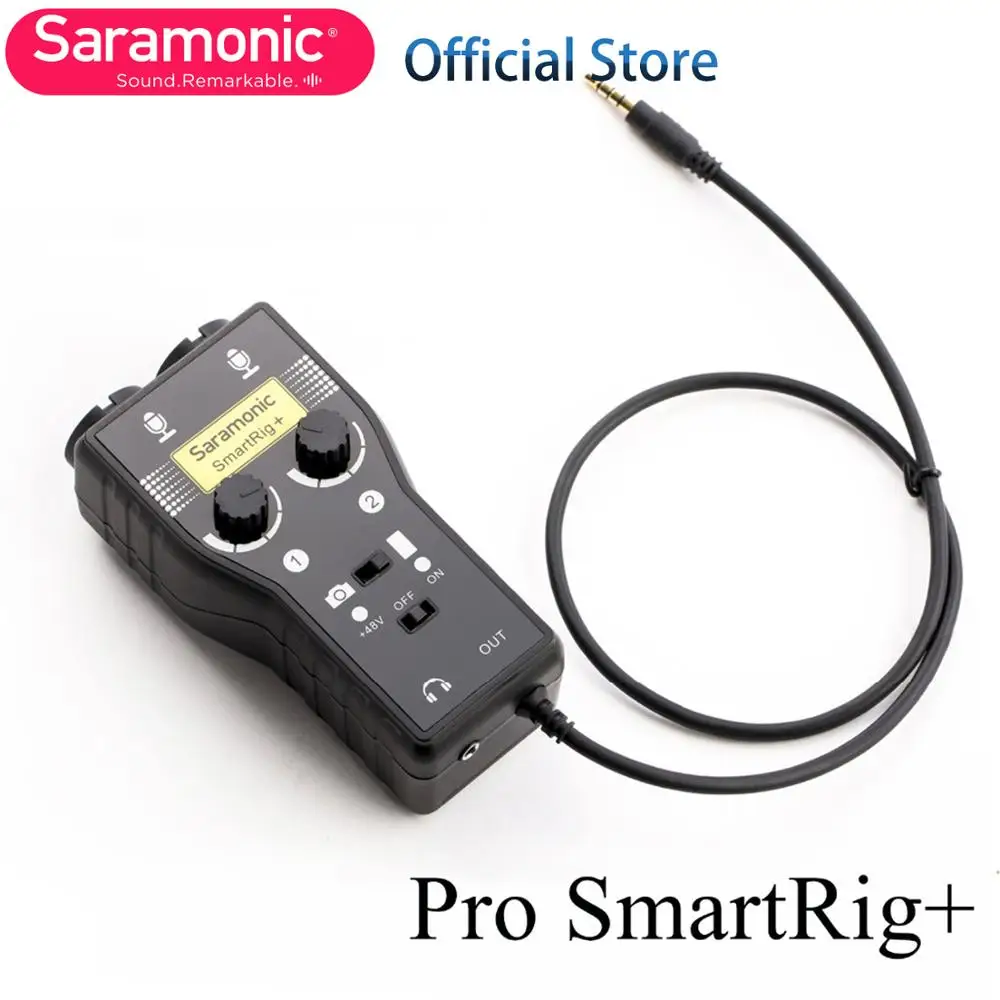 Saramonic XLR/3,5 мм профессиональный микрофон аудио микшер предусилитель и гитарный интерфейс для DSLR камеры iPhone 7 6 6s iPad iPod Xiaomi