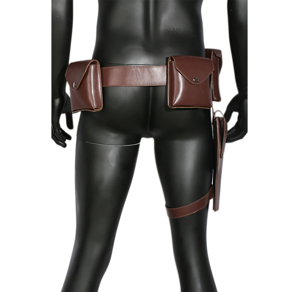 XCOSER футболки с рисунками Люка Скайуокера из искусственной кожи пояс для косплея